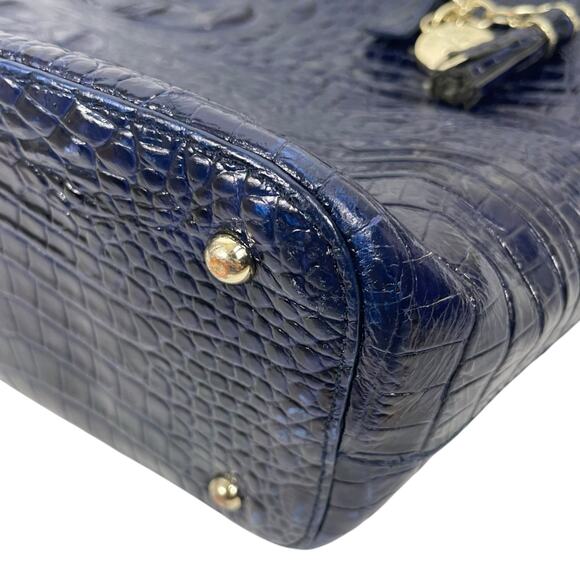 Brahmin Medium Asher Melbourne Tote Bag Shoulder Bag Dark Blue *READ - Picture 5 of 10